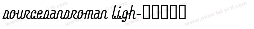 sourcesansroman ligh字体转换